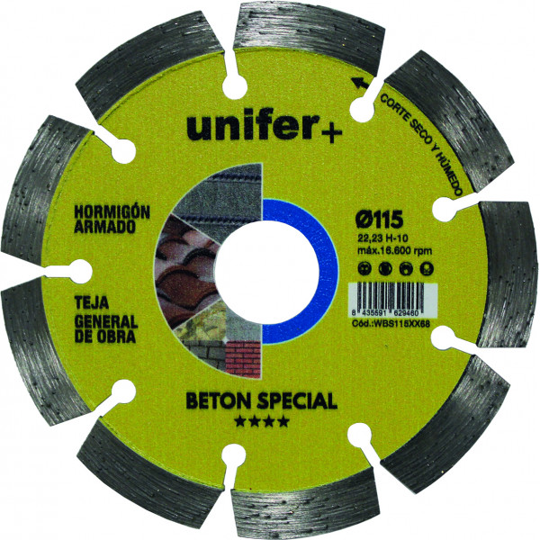 DISCO DIAMANTE BETON SPECIAL WBS115X22,2