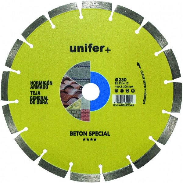 DISCO DIAMANTE BETON SPECIAL WBS230X22,2