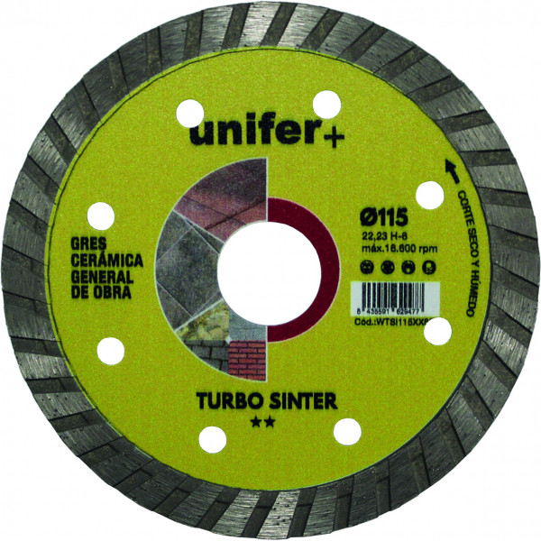 DISCO DIAMANTE TURBO SINTER WTSI115X22,2