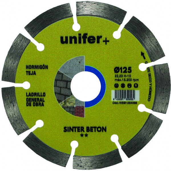 DISCO DIAMANTE SINTER BETON WSB125X22,23