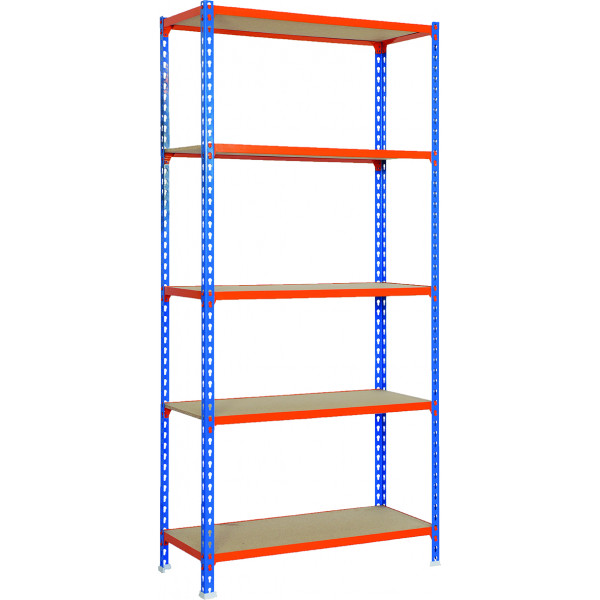 KIT 5 ESTANT.5/500 200X100X50 AZ/NARANJA