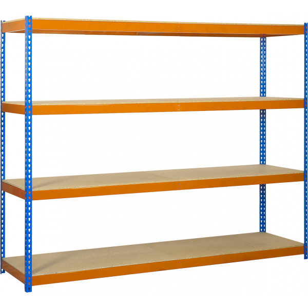KIT 4 ESTANT. ECOFORTE 200X180X60 AZ/NAR