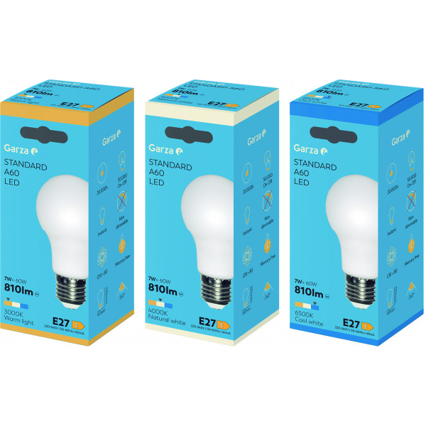 BOMBILLA LED STD 7W E27 810LM 4000K