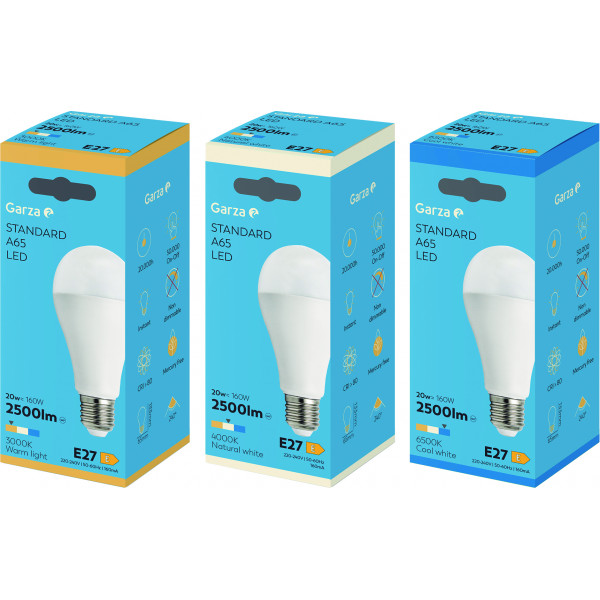 BOMBILLA LED STD 20W E27 2500LM 4000K
