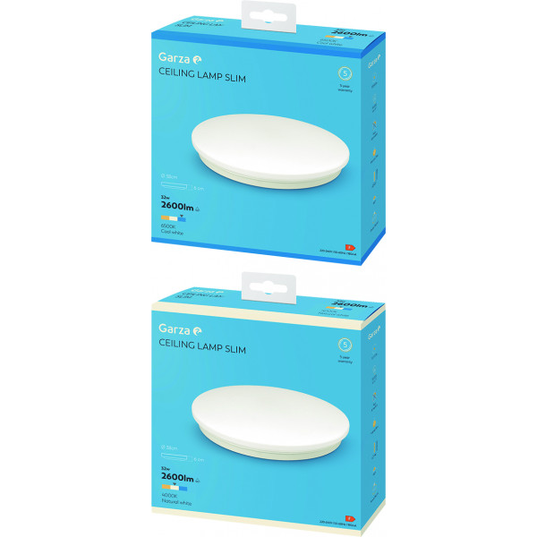 PLAFON LED CIRC Ø380 32W 2600LM 6500K