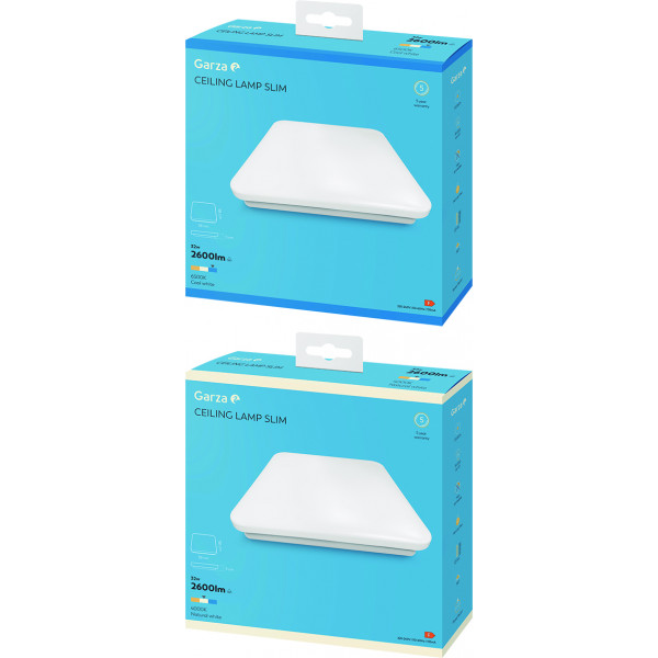 PLAFON LED CUAD Ø380MM 32W 2600LM 4000K