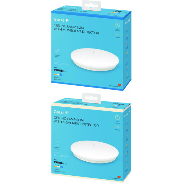 PLAFON LED SENSOR MVTO.Ø330 24W 4000K