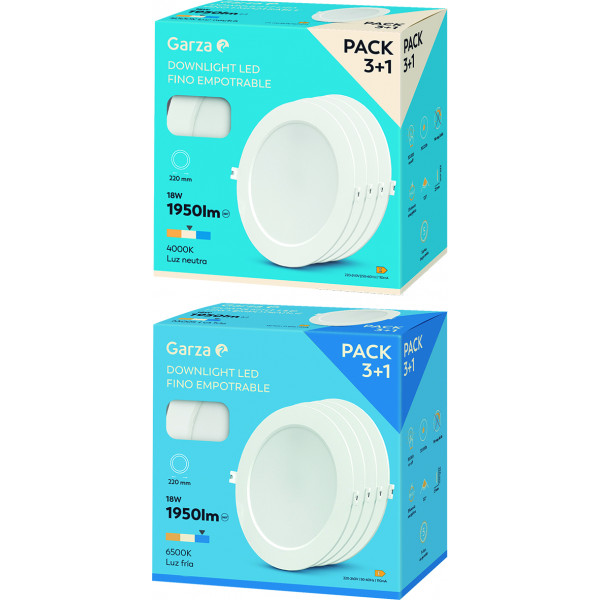 DOWNLIGHT CIRCØ220 18W1950LM6500KBCO 3+1