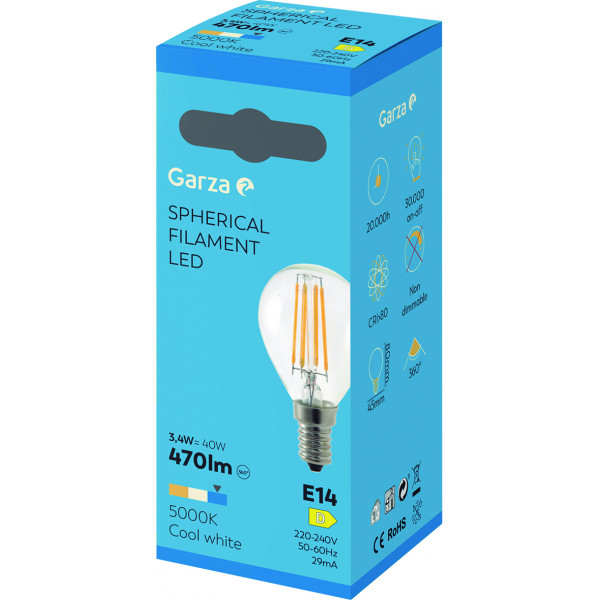BOMBILLA LED FIL ESF 3,4W E14 470L 5000K