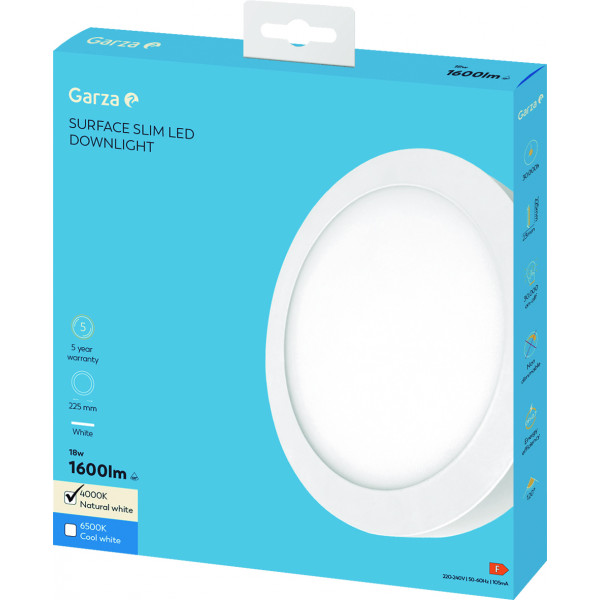 DOWNLIGHT CIRCSUP Ø225 18W 4000K BLANCO