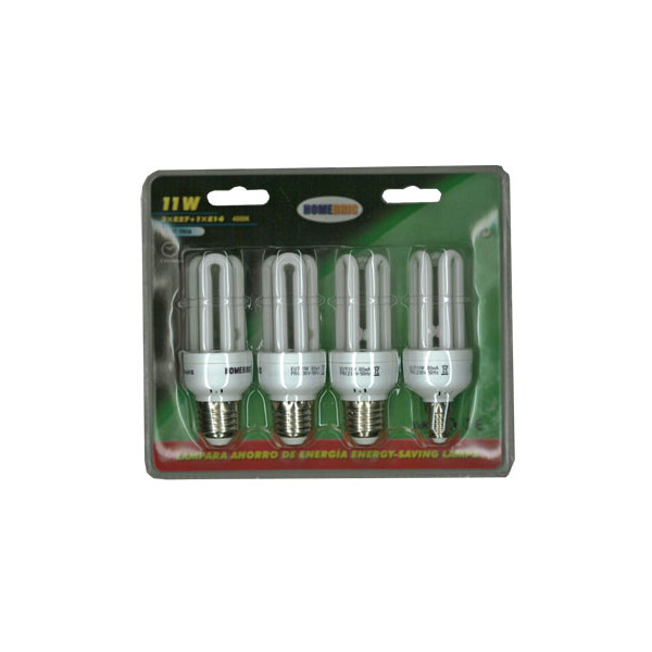 LAMPARA AHORRO T3 3U GBM5318-11W PACK-4