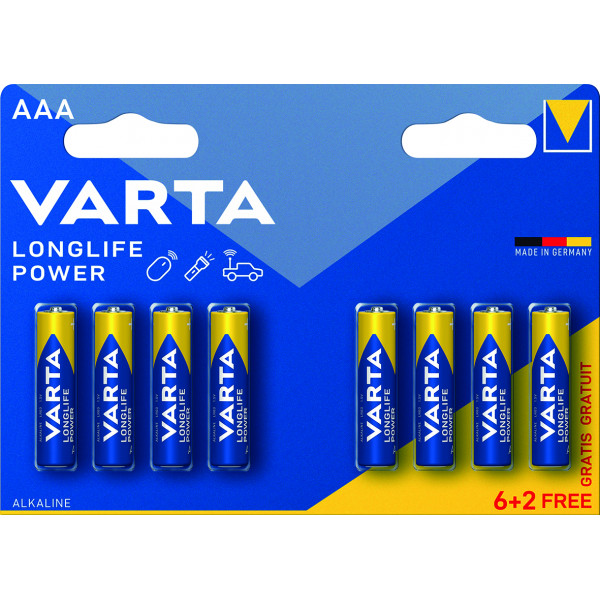 PILA ALC.64903-LR-03 AAA BLIS(6+2) VARTA