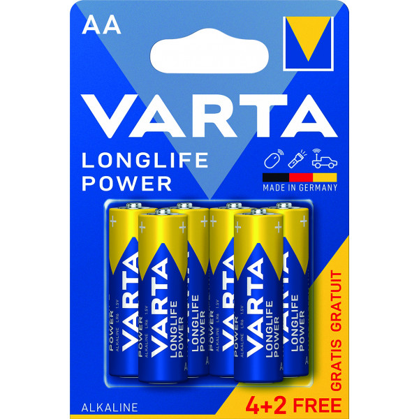 PILA ALC.4906-LR-06 AA BLIST(4+2) VARTA