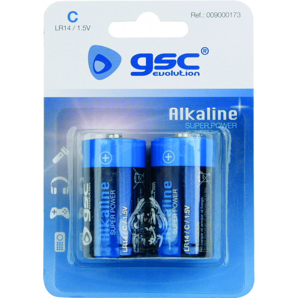 PILA ALKALINA GSC EVOLUT.LR14 (C) BL(2)
