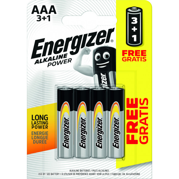 PILA ALCALINA POWER LR03 AAA BP4 3+1