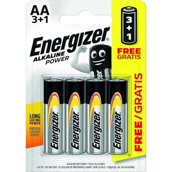 PILA ALCALINA POWER LR06 AA BP4 3+1
