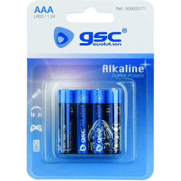 PILA ALKALINA GSC EVOLUT.LR03(AAA) BL(4)