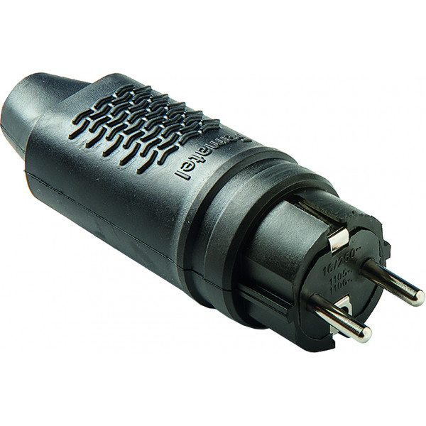 CLAVIJA 1107 TT GOMA NEGRO IP44 16A/250V