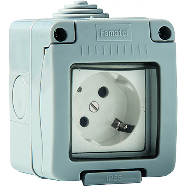 BASE 19071 DOBLE TTL ESTAN.IP55 16A-250V