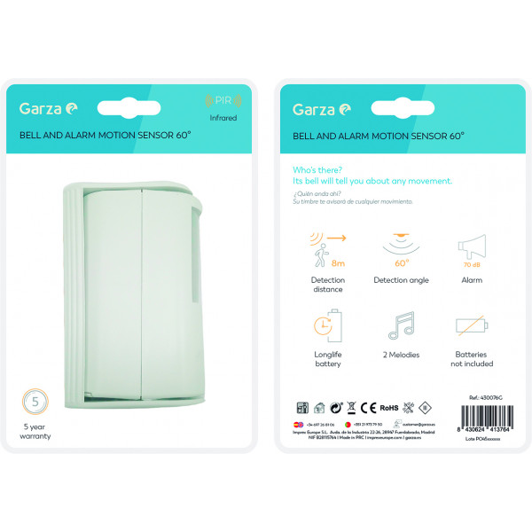 TIMBRE Y ALARMA PILA 430076G