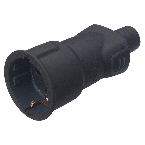 BASE CAUCHO 050197 2P+T 230V/16A NGR
