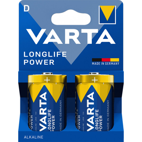 PILA ALC.POWER-LR-20 D BLISTER(2) VARTA
