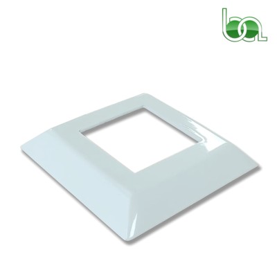 TAPA EMBELLECEDORA BASE PIE BARANDILLA DE ALUMINIO PARA TUBO 40X40