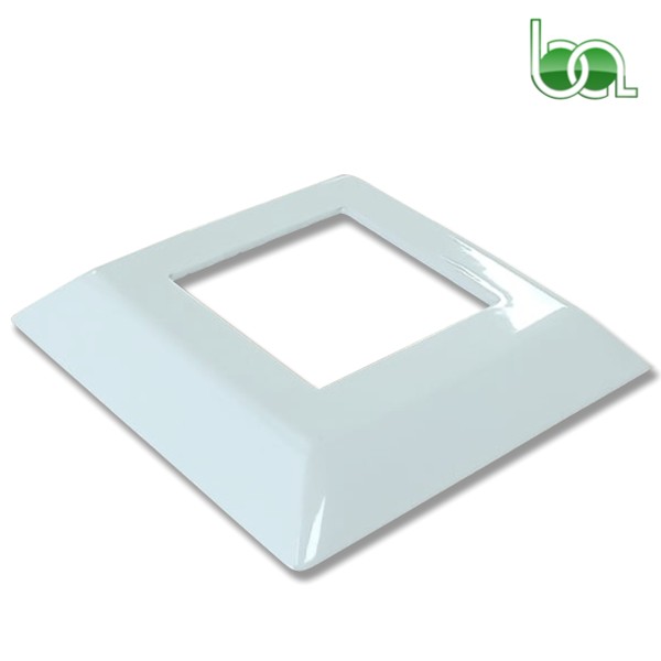TAPA EMBELLECEDORA BASE PIE BARANDILLA DE ALUMINIO PARA TUBO 60X60