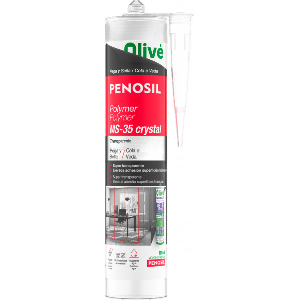 POLIMERO PEGA Y SELLA MS-35 300ML TRANS
