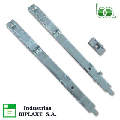 KIT JUEGO PASADOR PALANCA DE ZAMAK HOJA PASIVA CIERRE AL INVERSOR PARA VENTANA OSCILOBATIENTE B-8010 (B-964I + B-964S) BIPLAXT