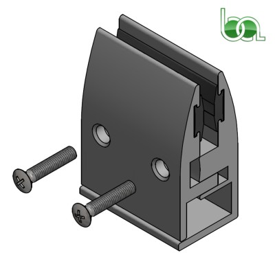 PINZA PARA VIDRIO FIJACRISTALES DE ALUMINIO LACADA RECTA 4-6-8-10-12 MM - FCRE