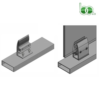 PINZA PARA VIDRIO FIJACRISTALES DE ALUMINIO LACADA RECTA 4-6-8-10-12 MM - FCRE