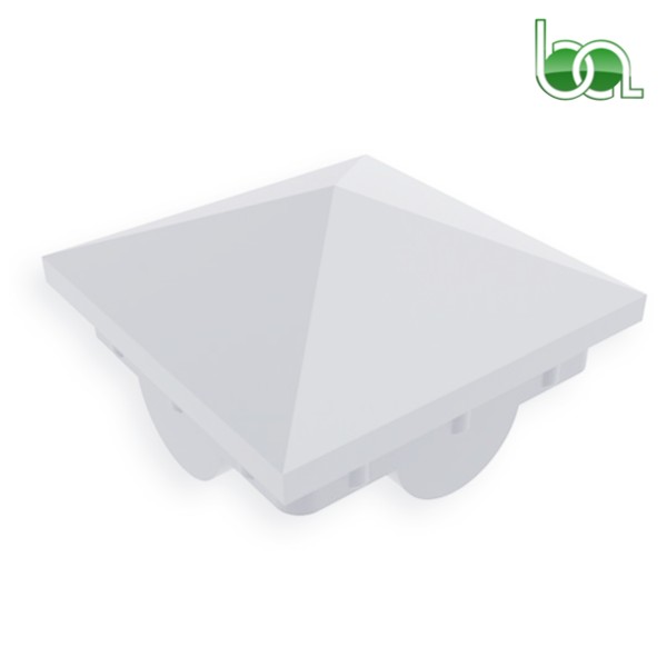 REMATE TAPA PIRÁMIDE DE ALUMINIO LACADO PARA TUBO 80X80 PIR8080