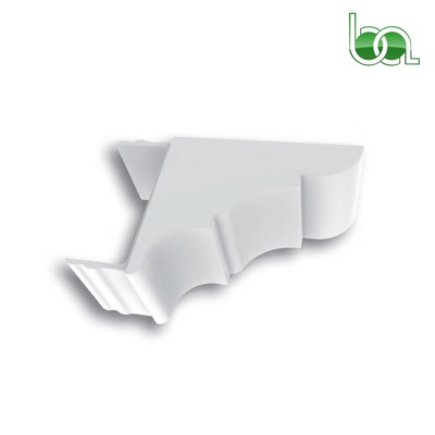 REMATE TAPA PÉRGOLA DE ALUMINIO LACADO PARA TUBO 60X40 PER6040 ALUMABE BLANCO