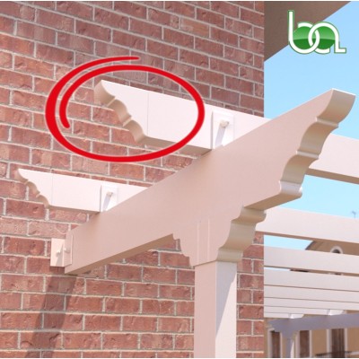 REMATE TAPA PÉRGOLA DE ALUMINIO LACADO PARA TUBO 60X40 PER6040 ALUMABE BLANCO