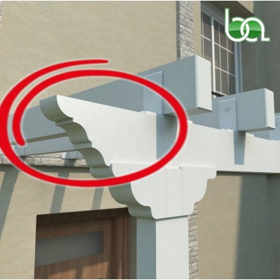 REMATE TAPA PÉRGOLA DE ALUMINIO LACADO PARA TUBO 100X40 PER1040 ALUMABE