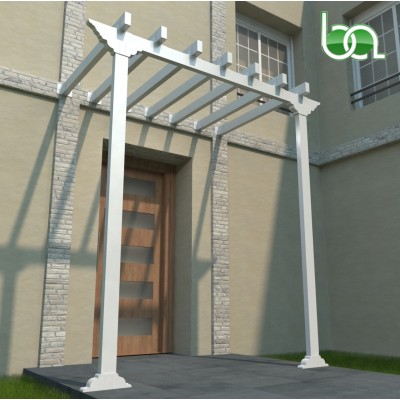 REMATE TAPA PÉRGOLA DE ALUMINIO LACADO PARA TUBO 120X40 PER1240 ALUMABE BLANCO