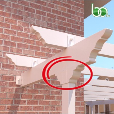 DOBLE PECHO PALOMA SUPERIOR PARA PÉRGOLA DE ALUMINIO LACADO DE 80X40 ALUMABE PALSU MUESTRA