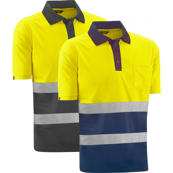 POLO A.V.AMARILLO/GRIS HVS620YGY T-L