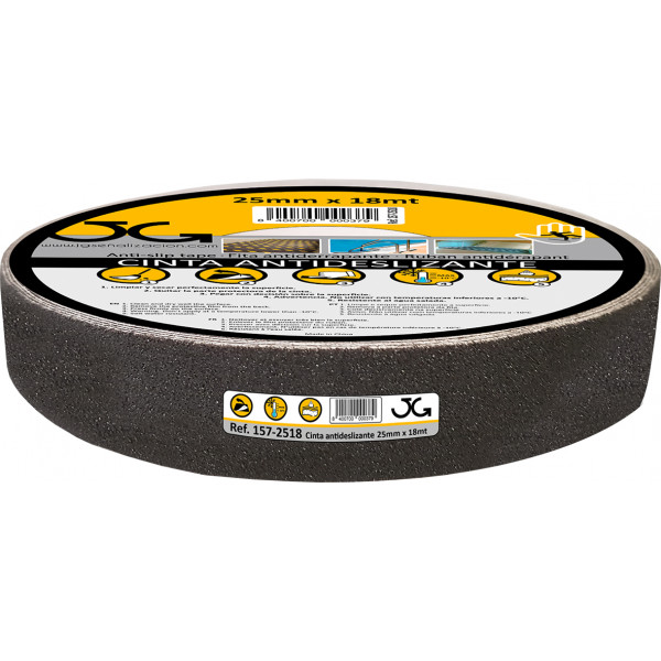 CINTA ANTIDESLIZANTE 157 25MMX18M NEGRA