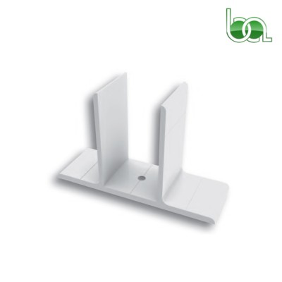 SOPORTE PARED PARA PÉRGOLA DE ALUMINIO LACADO TUBO ANCHO DE 40MM SOPPA4 ALUMABE BLANCO