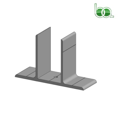 SOPORTE PARED PARA PÉRGOLA DE ALUMINIO LACADO TUBO ANCHO DE 40MM SOPPA4 ALUMABE MODELO 3D