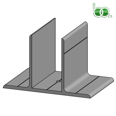 SOPORTE PARED 80MM PARA PÉRGOLA DE ALUMINIO LACADO TUBO ANCHO DE 40MM SOPPA8 ALUMABE MODELO 3D