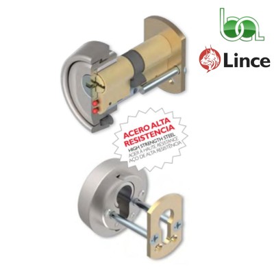 ESCUDO ANTIVANDALICO ACERO ALTA PROTECCIÓN CILINDRO ANTI TALADRO ANTI-GIRO ANTI PALANCA HOPLON LINCE 10200