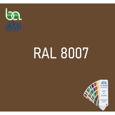 PINTURA EN SPRAY PARA RETOQUE DE ALUMINIO LACADO EN MARRÓN PARDO RAL 8007 BRILLO 150ML ALUMABE