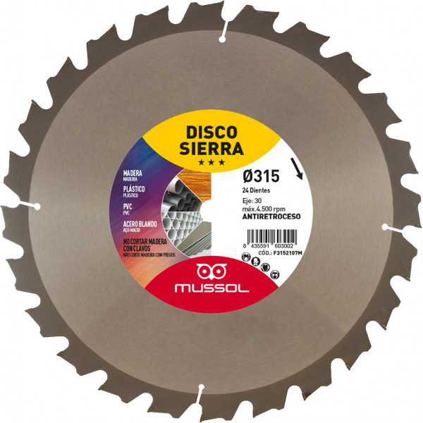 DISCO METAL DURO 315/30-24Z F3152110M