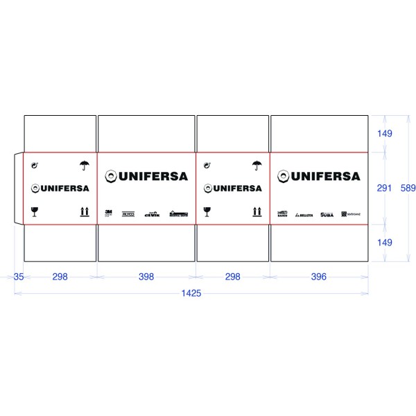 CAJA CARTON UNIFERSA 394X294X285